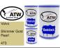 Preview: Volvo, Shimmer Gold Pearl, 473: 500ml Lackdose + 500ml Klarlack + 250ml Härter - Set, von ATW Autoteile West.